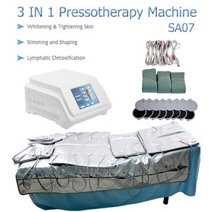 Top-vente 3 en 1 pressothérapie infrarouge lointain EMS stimulation musculaire électrique sauna pression d'air drainage lymphatique corps amincissant la machine