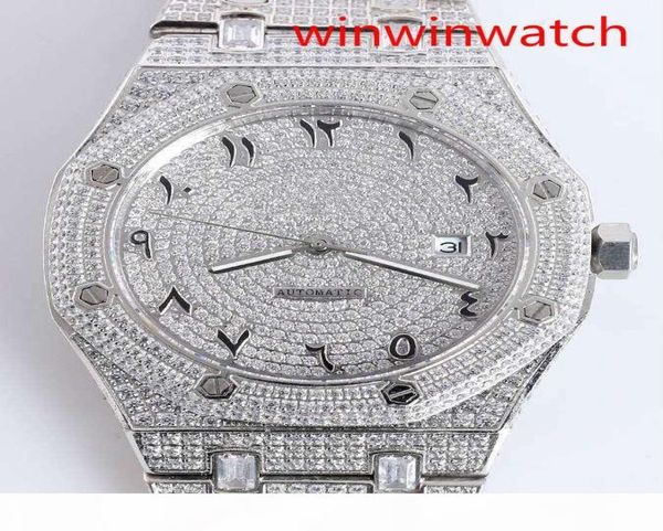 Nombres arabes à vendre les montres de cadran entièrement entièrement ice