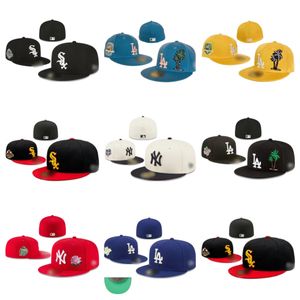 Gorras de béisbol más vendidas NUEVA gorra mlbs Diseñador de los hombres Equipo de béisbol de moda Clásico Equipado Color Pico Completo Cerrado Deportes Sombreros equipados DD06