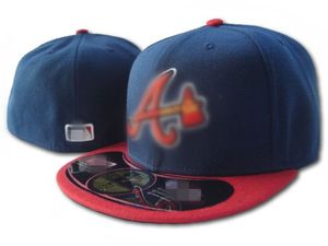 Top vente marque Braves une lettre casquettes de Baseball hommes femmes camionneur sport os aba reta gorras ajusté chapeaux hh-7.1