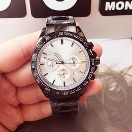 Bestverkopende merk herenhorloges Boss Watch Hoge kwaliteit roestvrij staal chronograaf quartz uurwerk Alle wijzerplaatwerk Designer Waterpro253A