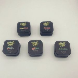 Top vente vide nouvelles bouteilles d'emballage Jungle Boys pot de cire 9 ml boîte en verre noir avec couvercle résistant aux enfants pour conteneurs de concentré de résine vivante prix de gros