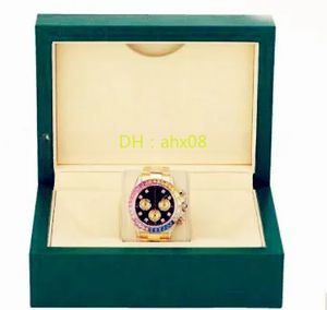 Best verkopende fabrieksleverancier heren 116598 RBOW Rainbow 40 mm automatisch uurwerk Diamond Bezel gouden armband polshorloges Geen chronogra286h