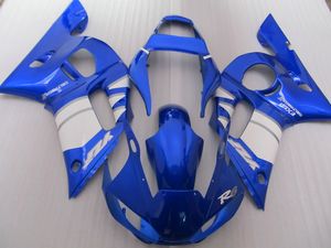 Top Selling Fairing Kit voor Yamaha YZF R6 98 99 00 01 02 Blue White Backings Set YZFR6 1998-2002 OT21