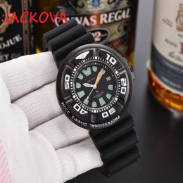 Top vente célèbre habitant crime lumous montres top designer montre à quartz noir silicone chronomètre relogies relojes gift301d