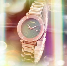 Top vente ICE Out Hip Hop loisirs pour femmes petite abeille cadran montres en acier inoxydable bracelet en cuir mouvement à quartz dame fille mère Bracelet montre-bracelet cadeaux