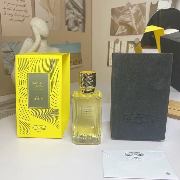 2023 EX NIHILO parfum 100ml patchouli mémoire or immortels bleu talisman parfum eau de parfum odeur longue durée marque edp hommes femme cologne spray