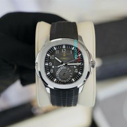Top vente montre mode haute qualité montre automatique 40mm noir 5164 Aquanaut voyage temps mouvement mécanique transparent hommes R276k