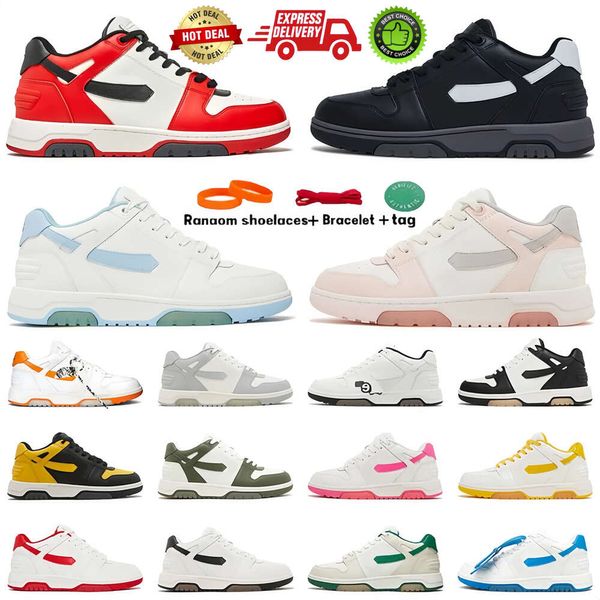 Top Series Out Of Office Sneaker Zapatos de diseñador Lujo para caminar Hombres Correr Offes Color mixto Lace Up Flat Hombres Negro Azul marino Zapatillas de deporte vintage