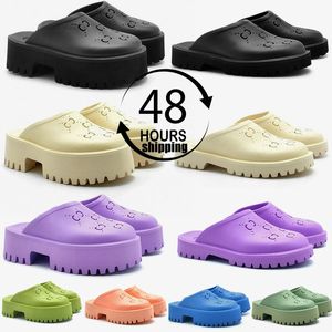 Top zapatillas sandalias diseñadores zapatos para hombres mujeres clásico al aire libre en el interior de suela gruesa blanco negro rosa verde púrpura zapatillas de deporte 34-44