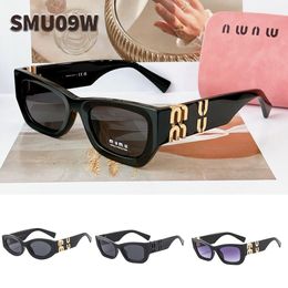 TOP SMU09WS MU pour femmes 1: 1 Designer Lunettes de soleil Lunettes de piste Femmes Design Cat Eye S Sungass Sunblass High Quality Squared Eyeglass Shades