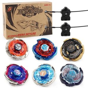 Top Spinning Top 6pcs / boîte Fusion Beyblades Burst Set Métal Galaxy Pegasis Drago Pegasus Série Gyro Jeux Bataille Toupie Jouets Blanc