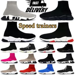 balencaigas shoes balenciaga's shoes designer shoes Black White balanciaga Graffiti White Black Red Beige Clear Sole Lace-up mens trainers sneakers Plate-forme trainers 【code ：L】