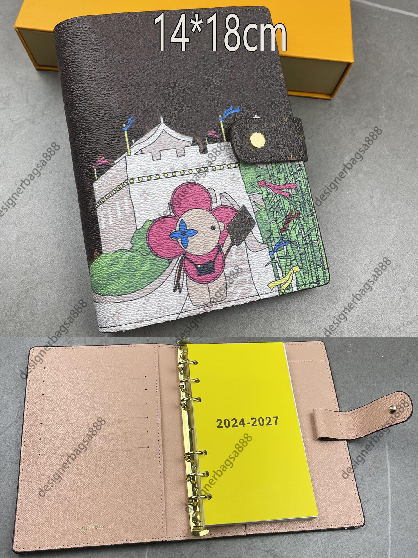 Top Sunflower Lion Unissex carteira de luxo de luxo Animal Impresso Letra Verifique o diário de notebook feminino Designer clássico Men's Coin Bolsa