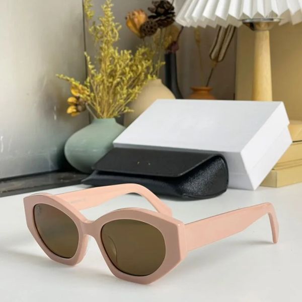 Las mejores gafas de sol para mujer Nuevos diseños irregulares geniales Gafas de sol para hombres Acetato importado oficial con caja UV400 Gafas de vestir de moda a la moda