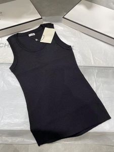 Top Tank Top Anagram Reguliere designer t-shirt dames Borduurwerk Knitwear voor dames Sport Yoga top Eenvoudig Vest Cropped Cropped Cotton Jersey Camis