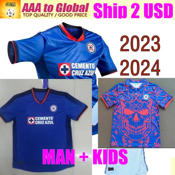 2023 2024 Cruz Azul Soccer Jerseys 23 24 CDSyC Mexique Ligue BACA RODRIGUEZ Accueil Troisième maillots de football LIGA MX camisetas de futbol Jersey mand et enfants