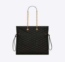 qualité supérieure nouveaux sacs à provisions LE POCHON Rope close designer de luxe fourre-tout femmes sac à main de luxe noir original en peau de mouton Y Diamond sac à bandoulière en treillis 742440