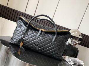 Top Tier Quality Unisex Maxi Travel Bags Es gewatteerd leer oversized gigantische reistas originele kalfsleer nieuwe trendy schoudertassen borduurwerk bagage bagagesassen