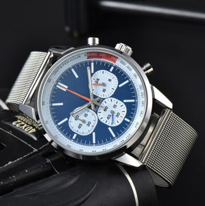 Top Time herenhorloge Quartz uurwerk Alle werkhorloges met wijzerplaat Retro lederen bandontwerp Polshorloge Spatwaterdicht Analoog Casual Montre De Luxe