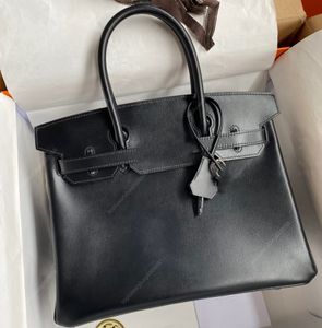 Sac fourre-tout grand sac à main de créateur boîte de 30CM sac de luxe en cuir véritable sac en cuir de mode boucle à glissière sac à rabat sac de dame couture de fil ciré à la main emballage de boîte-cadeau