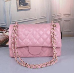 Top Tote Tassen Luxures Designer Women Bag aangepast merk Handtas Dames Lederen Goudketen Crossbody Zwart Wit Pink vee Schouderkoppeling