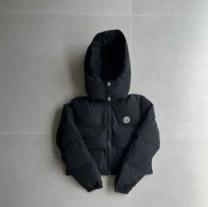 TOP Trapstar – manteaux noirs brillants pour hommes et femmes, veste Irongate brodée, capuche amovible, veste d'hiver a2