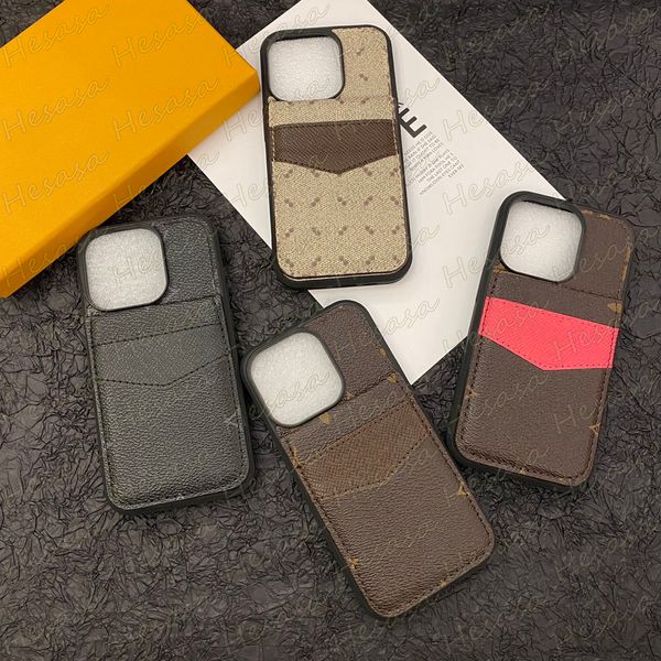 Étui à téléphone floral à la mode pour iPhone 15 14 plus 13 12 11 Pro Max Lettre de fleur concepteur amorti en cuir de pare-chocs pour carte de poche plie couverture de poche Samsung S24 S23 S22 Ultra