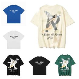 Top Tshirt Qualité Sweat À Capuche Zip Mode Représenter Designer T-shirts Pour Hommes Femmes Lâche Représenter Chemise b9