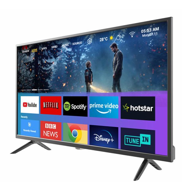 TOP TV 32/40/43/50/55/65/75 pulgadas Android T2S2 TV75 pulgadas LCD TV televisor 4K LED LCD HD FHD WIFI Smart TV