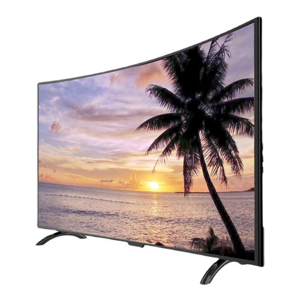 TOP TV 55 pouces Ultra Hd Tv télévision LED noir plastique 65 4K Smart incurvé Tv Android 65 Hd Wifi personnalisé LCD 4K