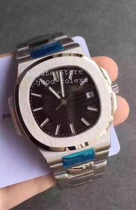 Top V4-versie Mens Automatische Cal.324 SC Horloge Blauw Wit Grijs Dial Mannen Datum ETA 5711G Miyota Platinum Steel MKS Factory Watches