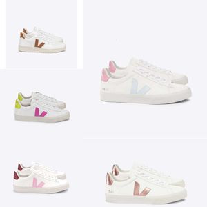 Top Vejasneakers vrouwen mannen witte vejaon sneakers Frans Brazilië groene aarde groene lage koolstof leven v organische katoenen flats platform sneakers dames klassieke ontwerper sho