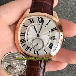 TOP VERSIE GSF THK 12MM WGNM0003 WITTE Dial Cal 1904-PS MC Automatic WSNM0004 Mens Watch Sapphire 18K Rose Gold Case Leather Casual WA 321W