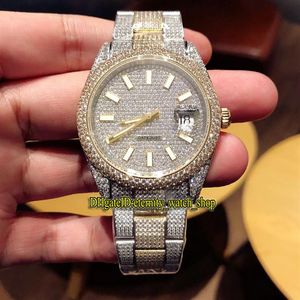 Version supérieure m126333 m126334 m118348 Cadran diamant ETA 2824 Automatique Mécanique 41MM Montre Homme 904L Acier Diamant Boîtier Designer Wa3082