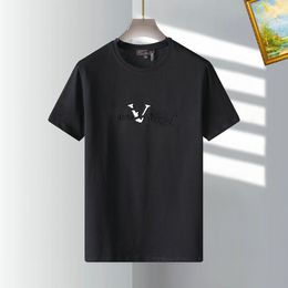 Designer Men's l ou i svu i ttonT T-shirt Commémorative Mori Shirt Coton Nouveauté T-shirt Col ras du cou Deep Cool motif T Tissu à manches courtes Cadeau d'anniversaire Taille M--3XL