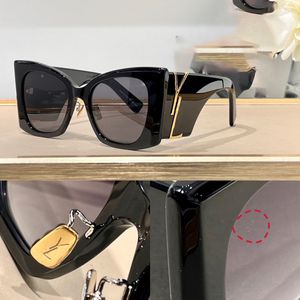 Version supérieure YLS SL M119 Blaze Sunglasses Sungasses Femme Designer Luxury Luxe surdimension