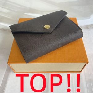 Top Victorine Wallet New Version avec Gold-Color Hardware207L