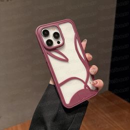 Top Vogue Sole Designer Hollow Phone Case voor iPhone 15 14 Plus 13 12 Pro Max 11 Rubber TPU Soft Anti-Knock warmte Dissipatie Koelschaal Schokbestendige Luxe onderste omslag