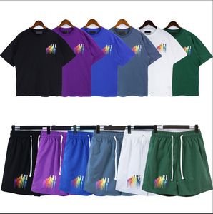 Heren Trainingspakken Tees Letter Print Casual Herenpak Korte mouw T-shirt Shorts 2-delige set Mode Streetwear Set S-XL