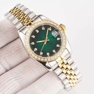 Top Dames Watch Designer Diamond Watches Automatisch roségoud formaat 40 mm 36 mm Saffier Glass Waterdichte dames Iced -horloges voor dames analoge polshorloge