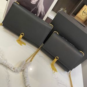 Top vrouwen schoudertas ontwerpers koehide handtas echt lederen gouden zilveren ketting kwastje crossbody tas dames messenger tas zacht lederen envelop ontwerper portemonnee