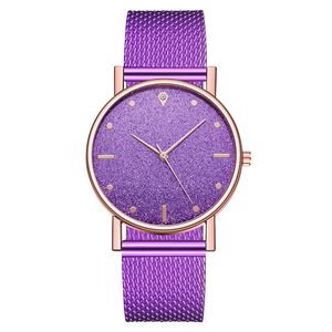 Vrouwen kijken Quartz High-End Horloges Roestvrijstalen Dial Casual Armband Polshorloge Ultra Dunne Waterdichte DamesWatch Fashion Horloges