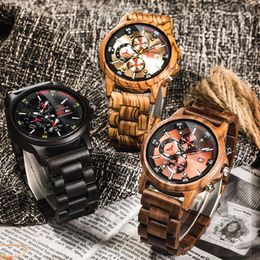 Top montre-bracelet en bois mâle Relogio Masculino montres hommes 2019 montre en bois Sport horloge numérique hommes Watches3102