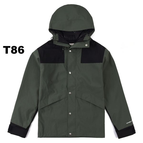 TOP1 Diseñador de hombres chaqueta de cara norte Primavera Otoño Chaqueta para hombre Abrigo Moda Chaquetas con capucha Deportes Rompevientos Casual Cremallera Abrigos Hombre Ropa de abrigo Ropa trapstar