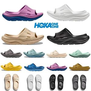 Hoka Ora Recovery Slide 3 Slipper Famosos zapatos Hokas Zapatillas de diseñador Zapatillas de playa de verano para mujer para hombre Eva Suela de goma Triple Negro Blanco Desert Sand Platform Sliders