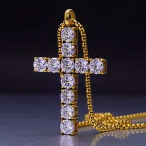 Topbling Cross Hangers ketting sieraden 18K Echt goud vergulde roestvrij staal mannen vrouwenliefhebber geschenk paar religieuze sieraden