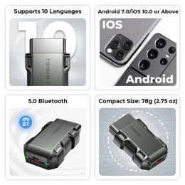 Topdon TopScan Lite Scanner Smart Diagnostic Tool DTC Reparatiehandleiding Bluetooth OBD2 Code Reader