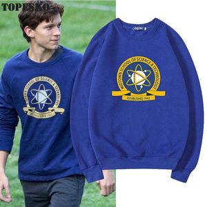 Topesko Tom Holland Hombres Mujeres Con Sudaderas Ciencia Tecnología Escuela Print Streetwear Homme Unisex Sudadera 210927