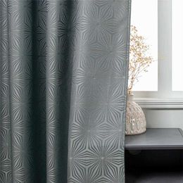 Topfinel blackout gordijn voor woonkamer eenvoud slaapkamer keuken afgewerkte jaloezieën moderne geometrie effen kleur Nordic drape 210712